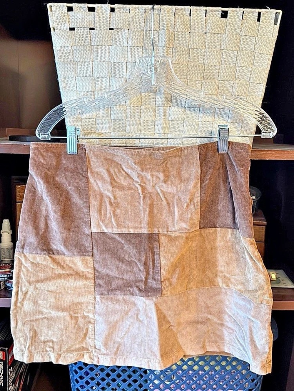Holster Color Block skirt in Brown